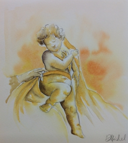 vente aquarelle Angelot 1