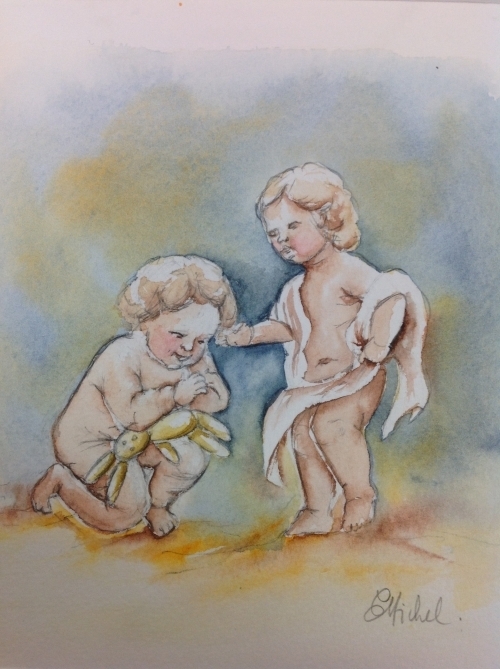 vente aquarelle Angelot 5