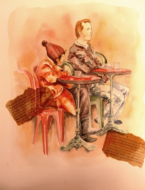 vente aquarelle Aux Folies