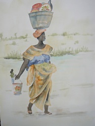 vente aquarelle Près du Banni