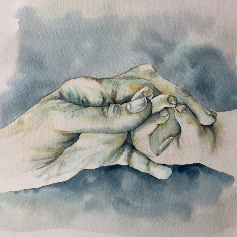 vente aquarelle Le lien
