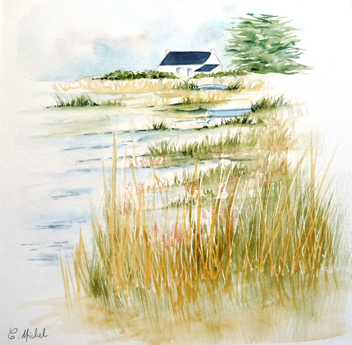 vente aquarelle Pénerf, chez Joseph