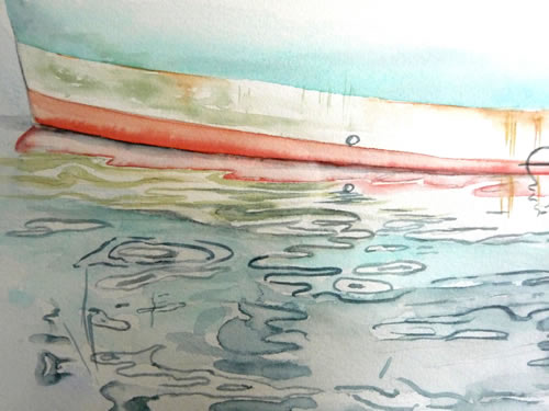 vente aquarelle Reflets