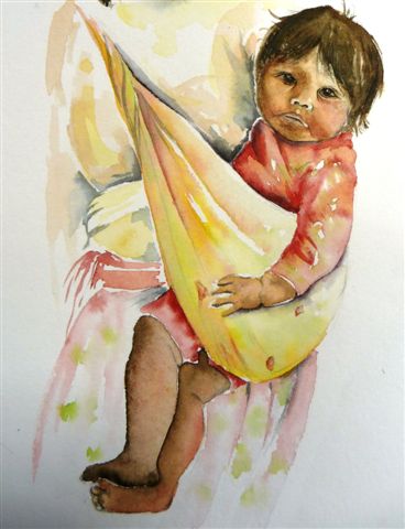 vente aquarelle Petit Guatémaltèque