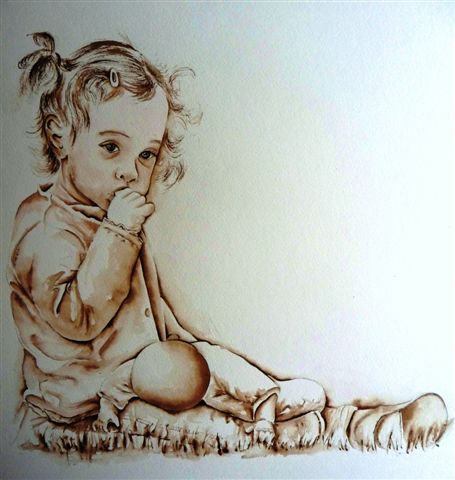 vente aquarelle Rêveuse