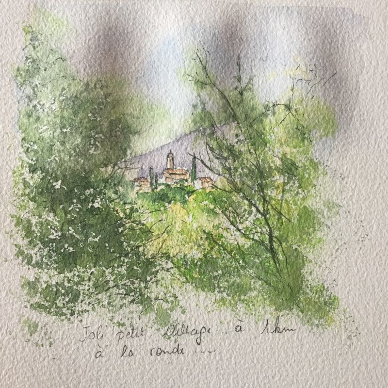 vente aquarelle Mormoiron à 1km...