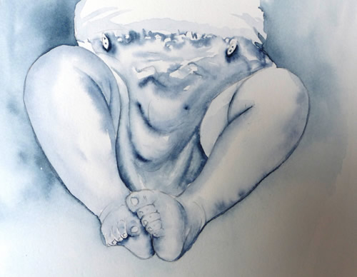 vente aquarelle Détente