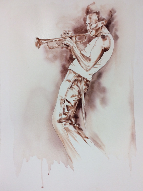 vente aquarelle Miles