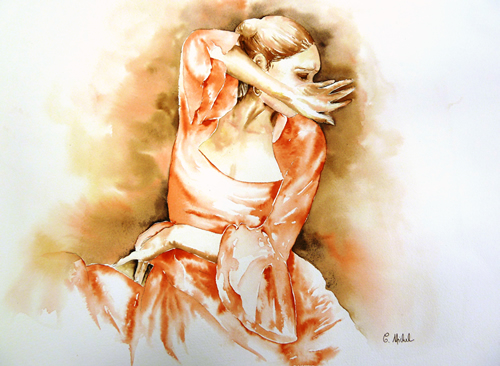 vente aquarelle Séville