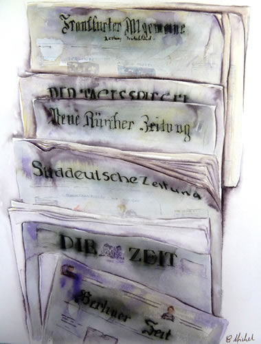 vente aquarelle Die Zeit