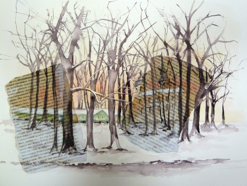 vente aquarelle R&eacute;sidence d'&eacute;t&eacute; de Saint Petersbourg