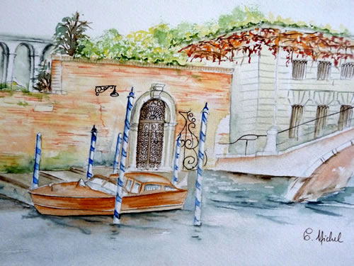 vente aquarelle Venise