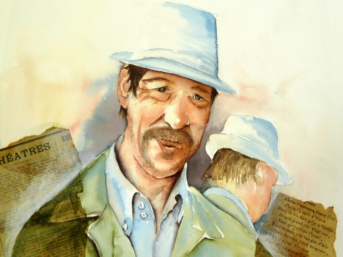 vente aquarelle Sourire