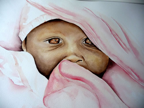 vente aquarelle Enfant