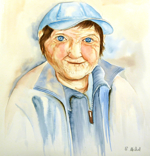 vente aquarelle Sur le canal