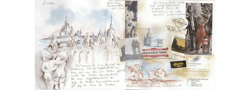 Carnet de voyage en Allemagne - Voyage Aquarelle
