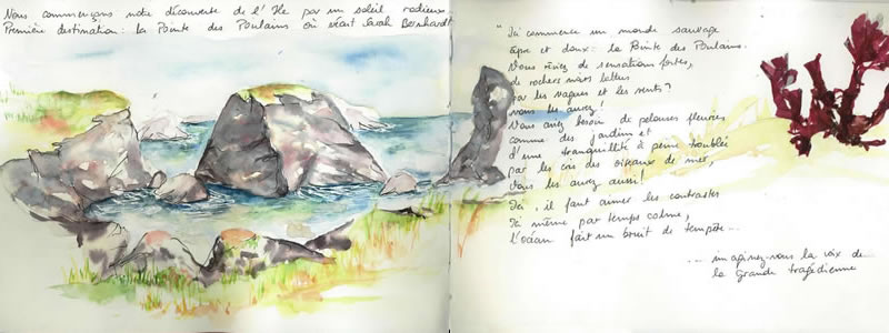 Carnet de voyage à Belle Ile 2