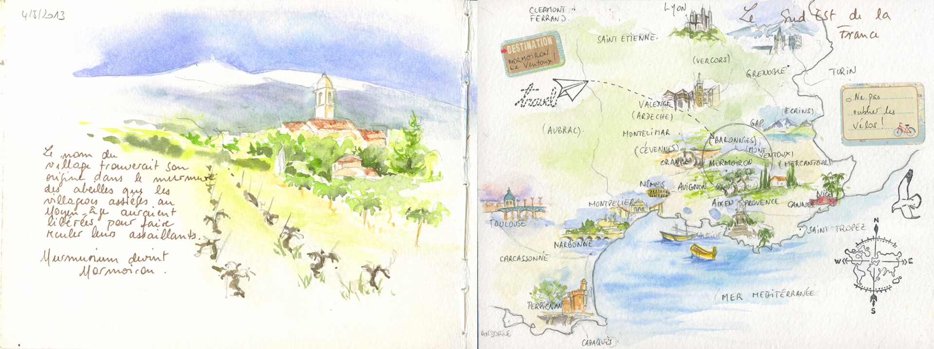 Carnet de voyage à Mormoiron 2