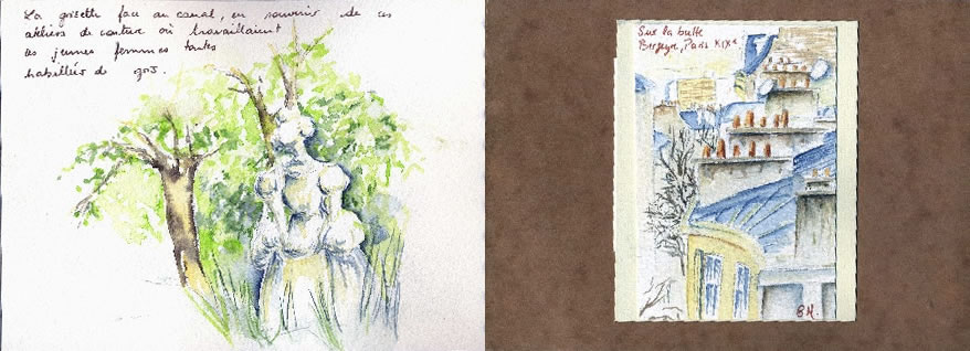 Carnet de croquis sur Paris 11