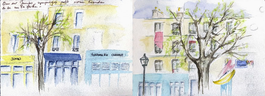 Carnet de croquis sur Paris 6