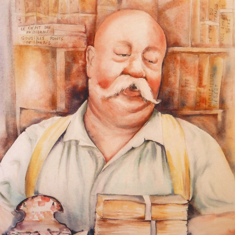 vente aquarelle  Riton