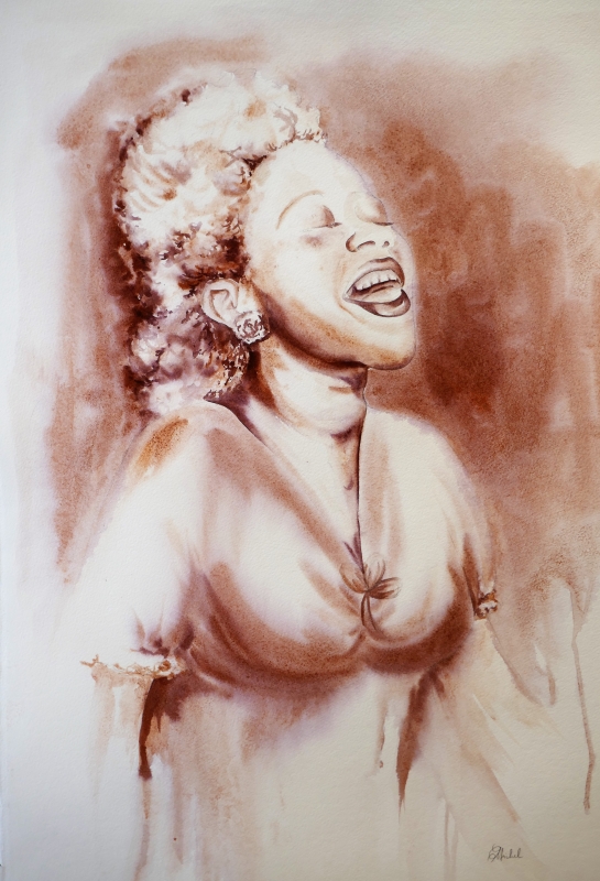 vente aquarelle Ella