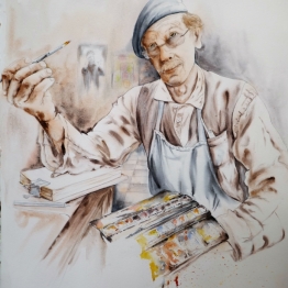 vente aquarelle Steve, aquarelliste à Belleville